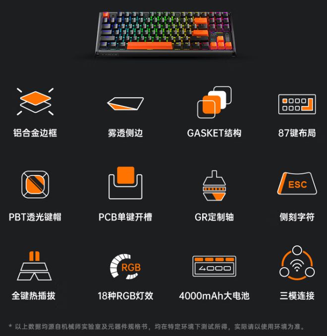 铝合金机械键盘上市首发 299 元瓦力棋牌游戏机械师 K600E(图2)